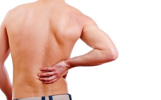 Lower back pain in men